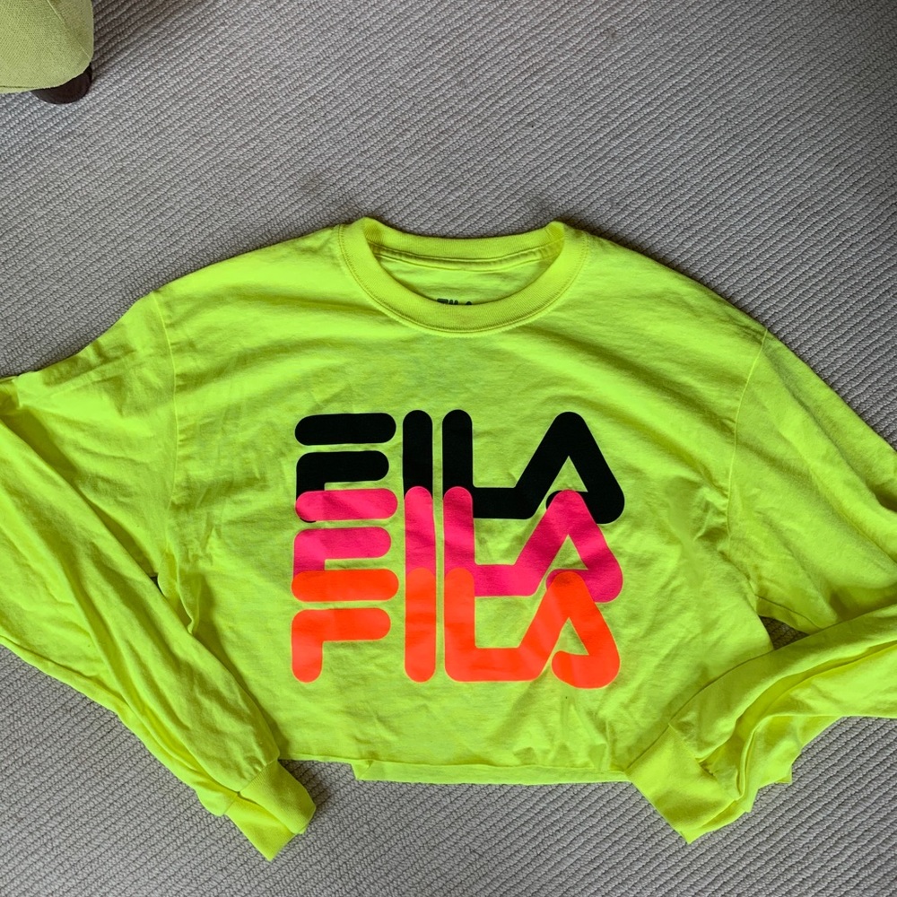 Fila cropped ling sleeve shirt